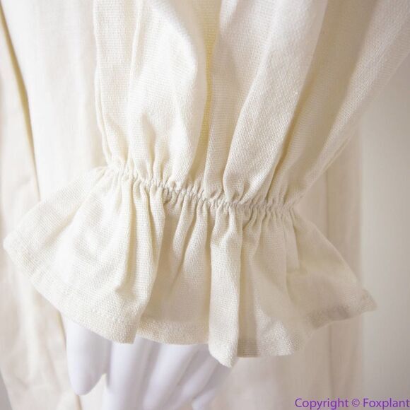NEW‎ Eloquii Cream Linen Maxi Day Dress, size 18/20 - Picture 10 of 15